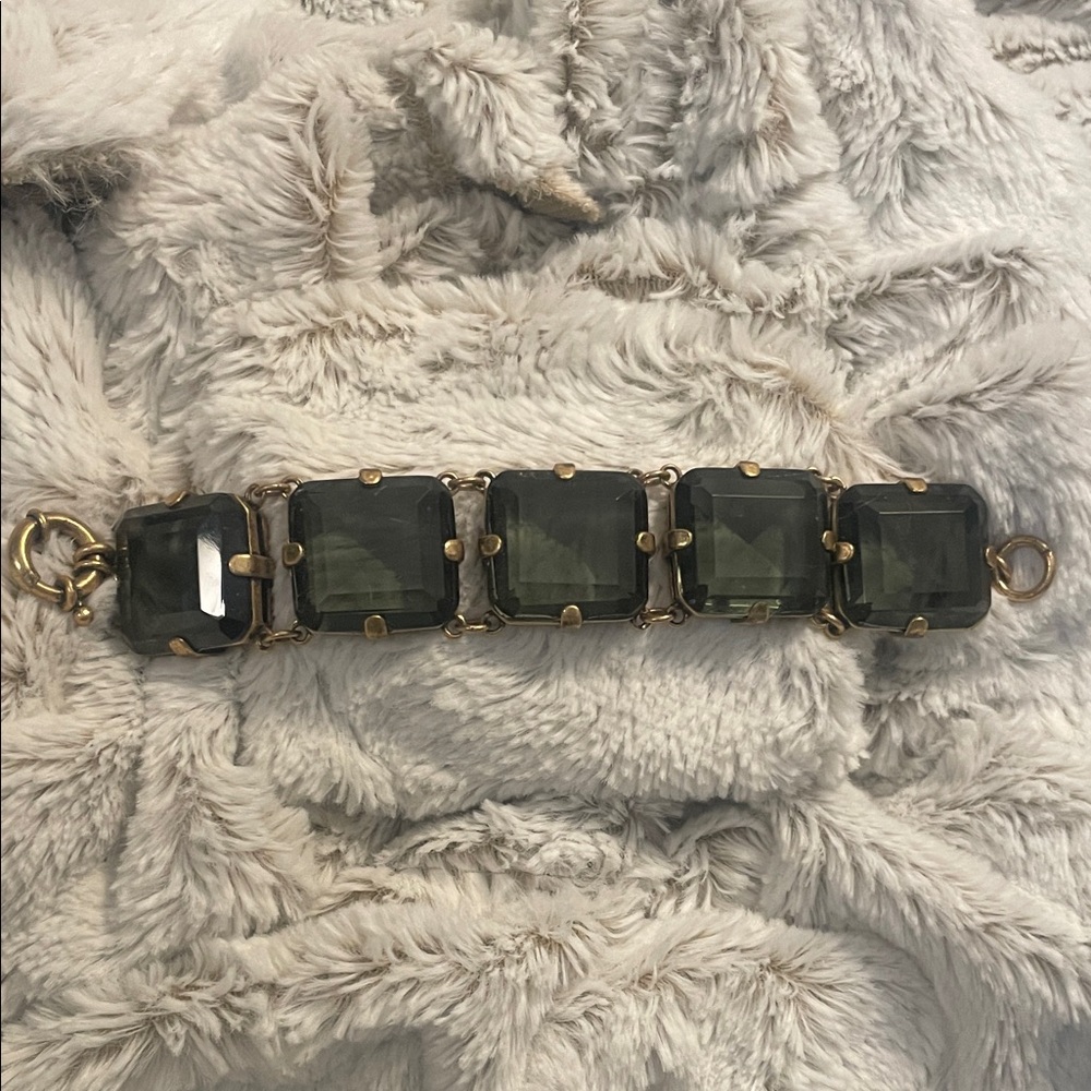 J. Crew Gold and Black Bracelet